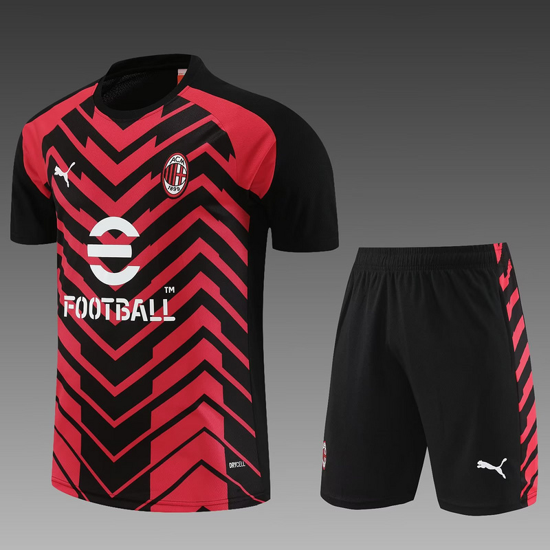 AAA Quality AC Milan 23/24 Red/Black Training Kit Jerseys
